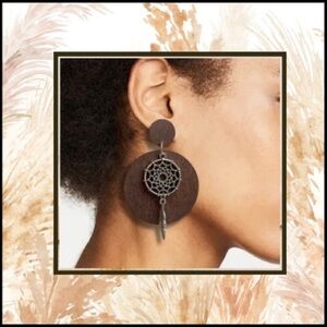 🆕Brown Dreamcatcher Earrings